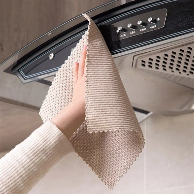 Thick Microfiber Kitchen Towels That Cut Grease Fast