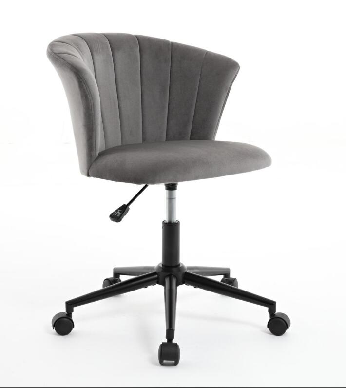 Flower Shape Velvet Swivel Desk Chair for Home Office
