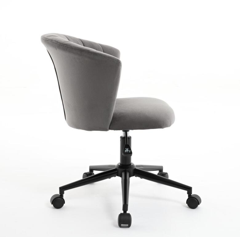Flower Shape Velvet Swivel Desk Chair for Home Office
