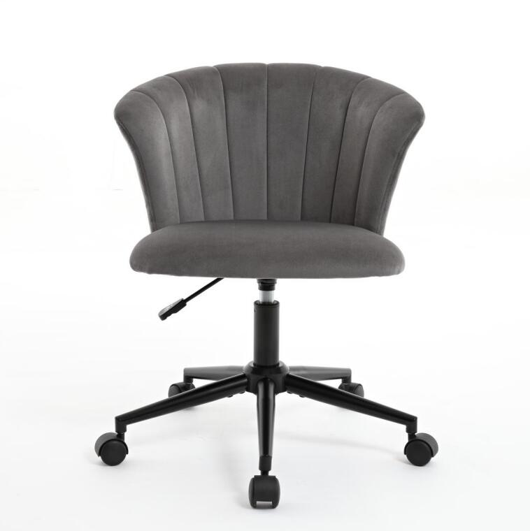Flower Shape Velvet Swivel Desk Chair for Home Office
