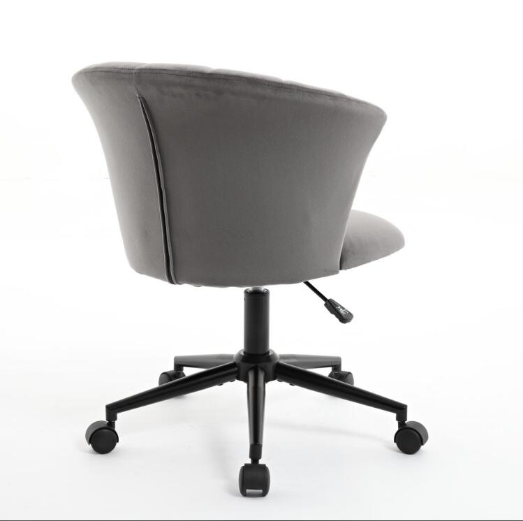 Flower Shape Velvet Swivel Desk Chair for Home Office