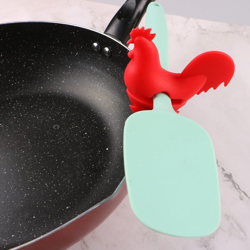 Rooster Pot Clamp Spoon Rest, Spill-Proof Kitchen