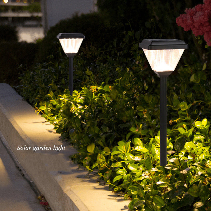 Solar Garden Lights That Turn On at Dusk, No Wiring