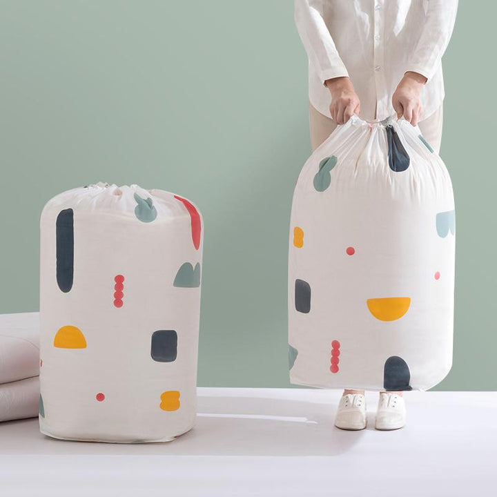 Large Drawstring Quilt Storage Bag for Bedding & Toys