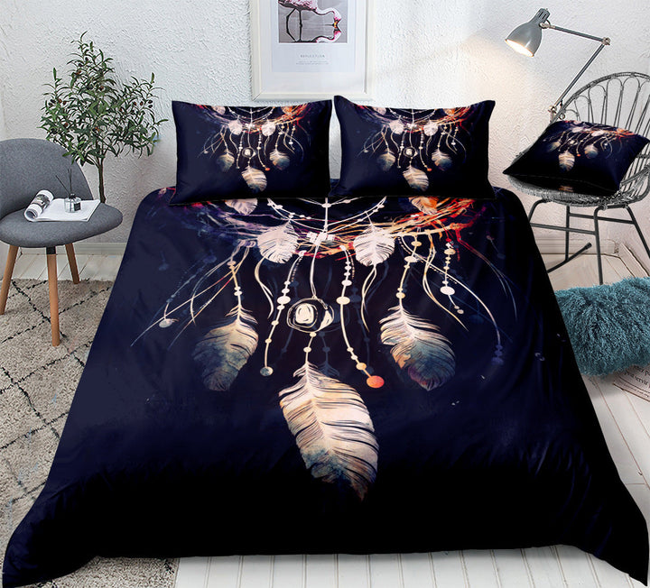 Dream Catcher Quilt Cover Set for Colorful Boho Bedrooms