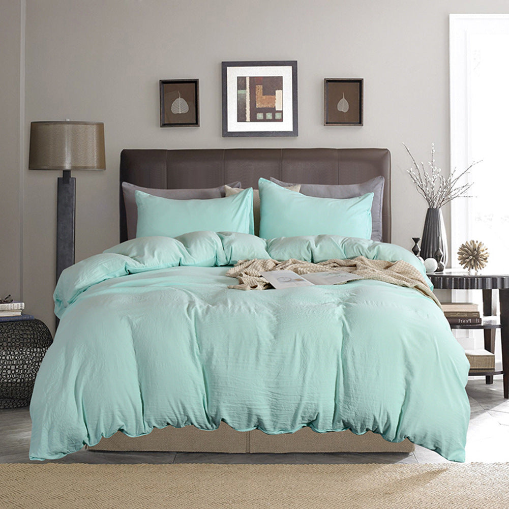 Full Washed Quilt Cover Set for a Soft, Cozy Bedroom