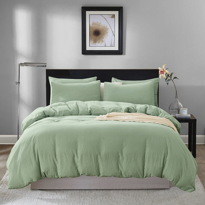 Full Washed Quilt Cover Set for a Soft, Cozy Bedroom