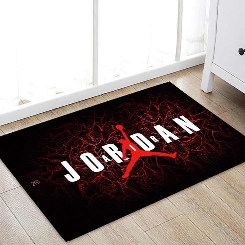 Jordan Basketball Rug - Soft Non-Slip Flannel Bath Mat