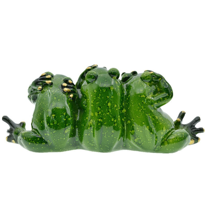 Frog Ornaments Set of 3 for Whimsical Home Decor