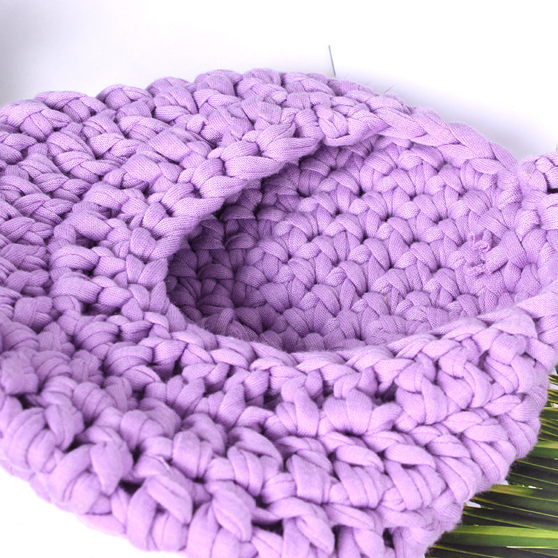Handwoven Hanging Plant Basket for Space-Saving Wall Decor