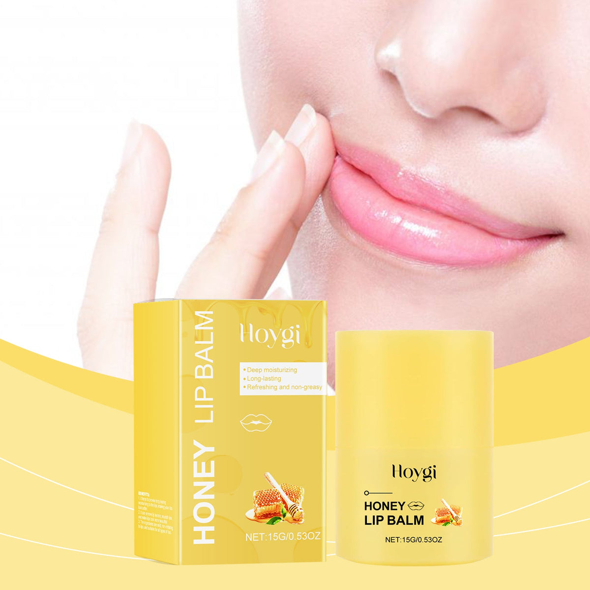 Honey Lip Balm for Dry Lips That Stays Non-Greasy All Day