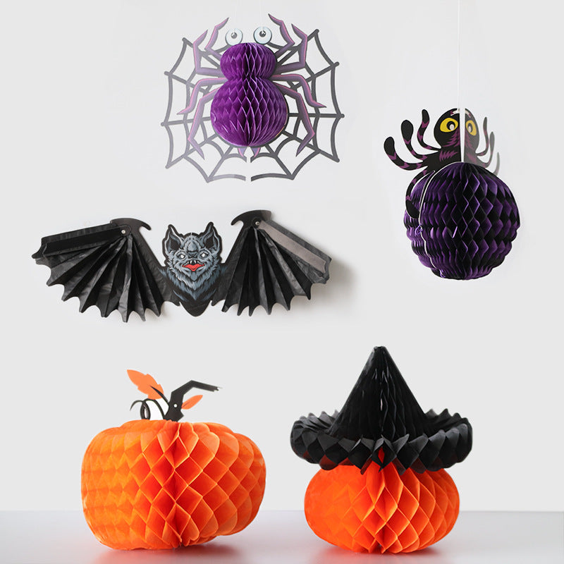 Honeycomb Halloween Decorations for 3D Party Displays