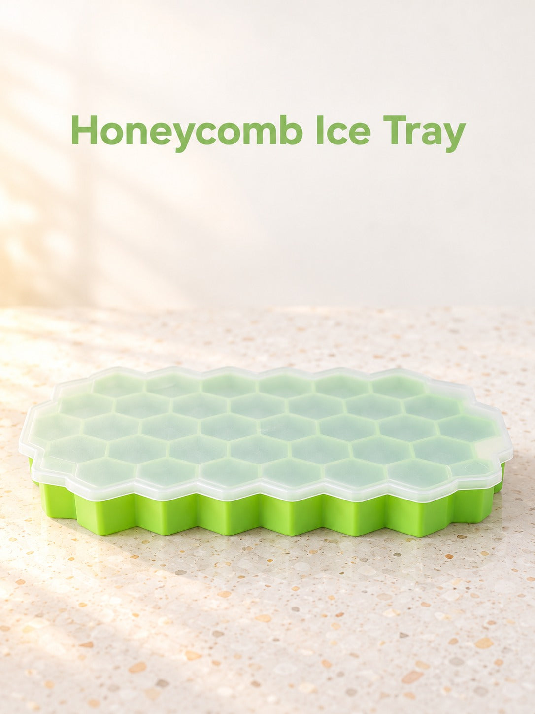 Honeycomb Silicone Ice Cube Tray with 37 Cubes