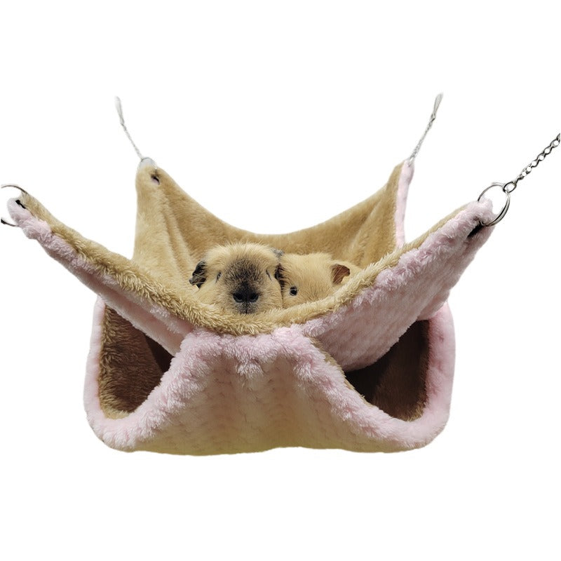 Small Pet Hammock for Cozy Double-Layer Winter Rest