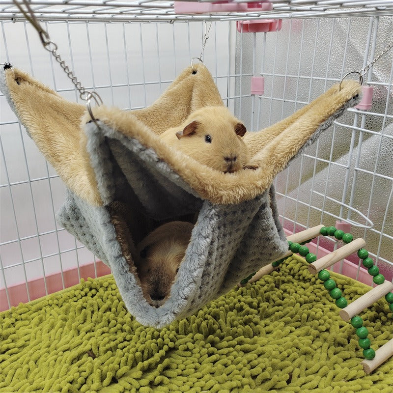 Small Pet Hammock for Cozy Double-Layer Winter Rest