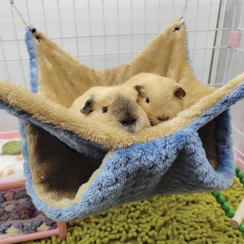 Small Pet Hammock for Cozy Double-Layer Winter Rest