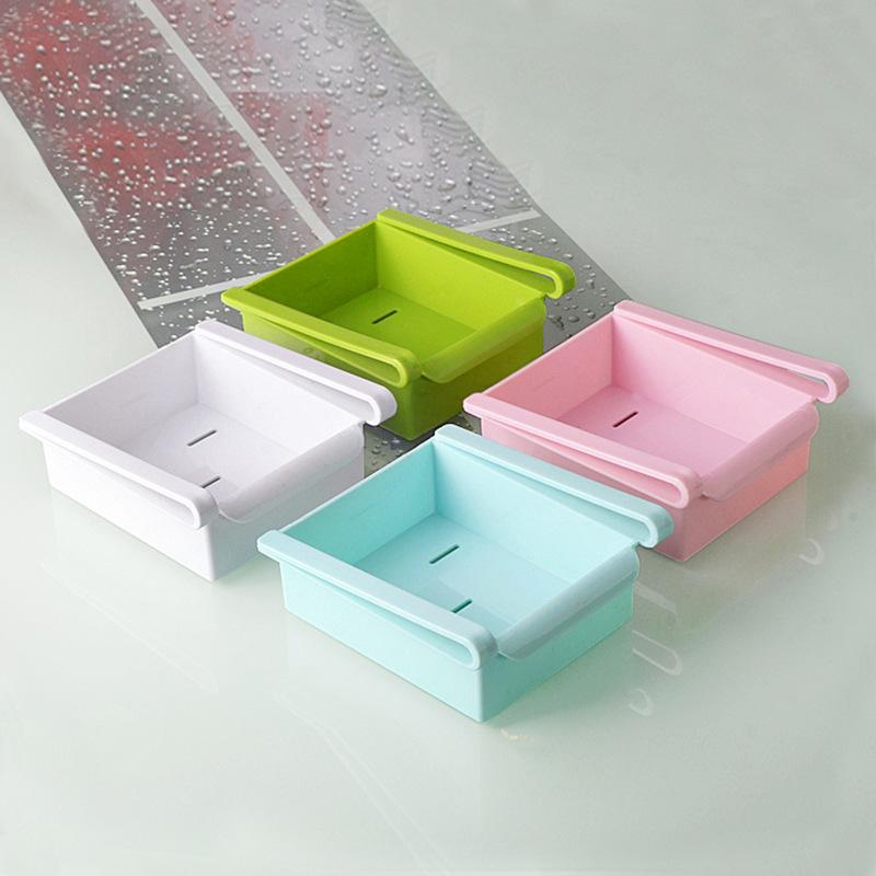 Slide-Out Fridge Drawer Organizer for Crowded Shelves
