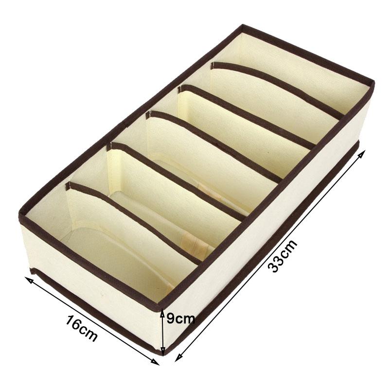Foldable Underwear Drawer Organizer Set, 4 Sizes for Bras