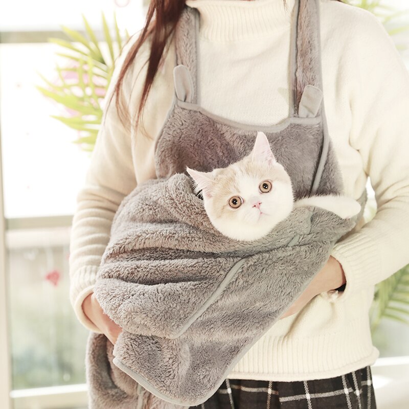 Cat Carrier Backpack With Plush Hands-Free Sleeping Pouch