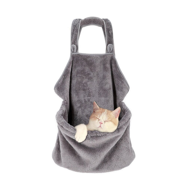 Cat Carrier Backpack With Plush Hands-Free Sleeping Pouch