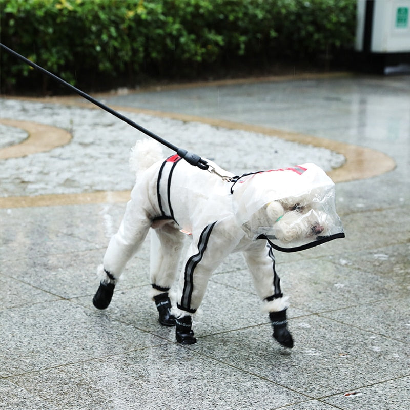 Large Dog Raincoat for Full-Body Waterproof Protection
