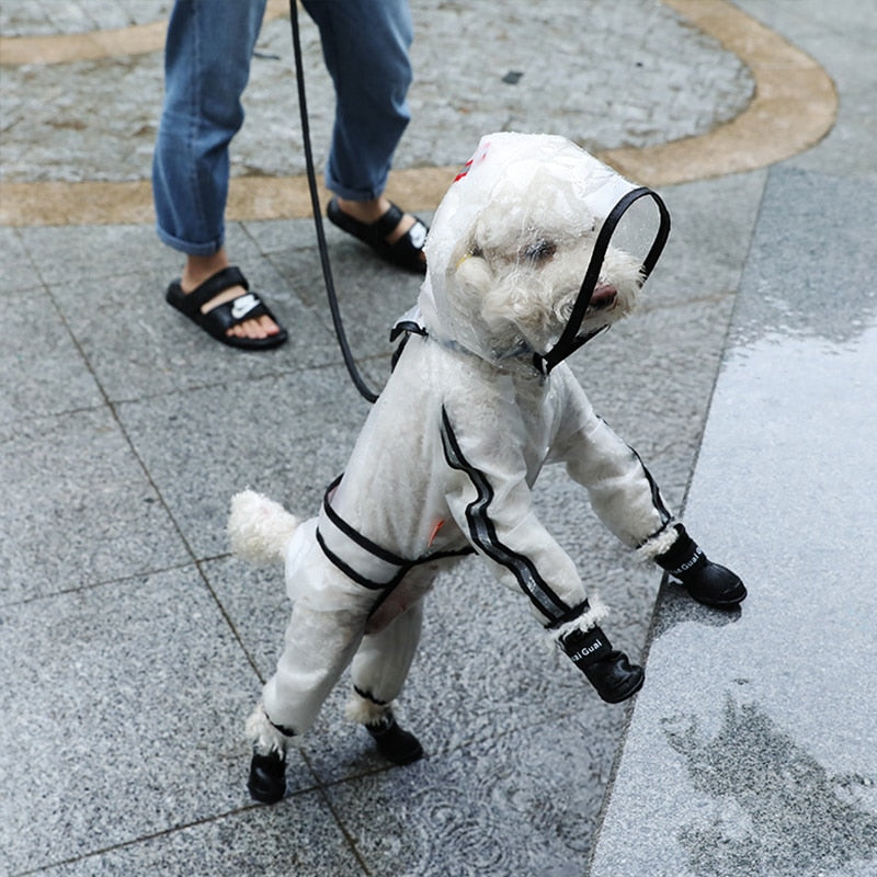 Large Dog Raincoat for Full-Body Waterproof Protection