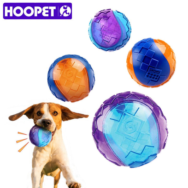 Squeaky Dog Chew Ball for Safe Outdoor Fetch Play
