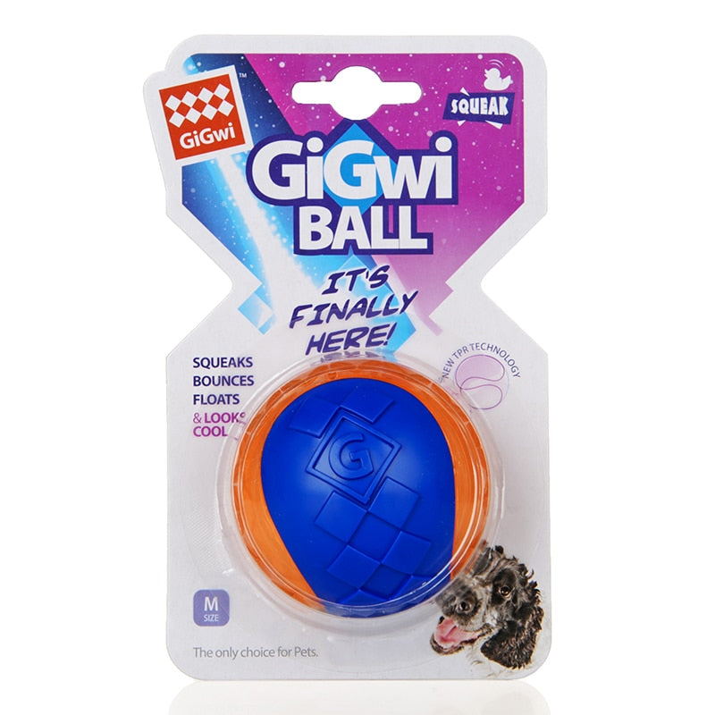 Squeaky Dog Chew Ball for Safe Outdoor Fetch Play