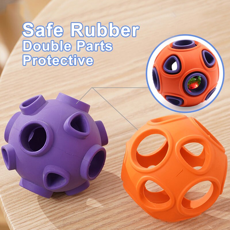 Interactive Treat-Dispensing Dog Ball Toy for Enrichment