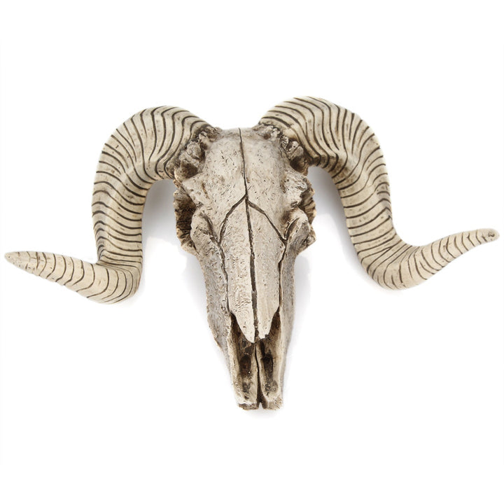 Horned Skull Wall Hanging Rustic Statement Home Decor