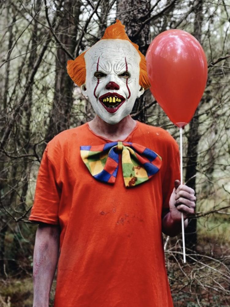 Horrifying Halloween Clown Mask for Scary Costumes