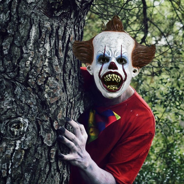 Horrifying Halloween Clown Mask for Scary Costumes