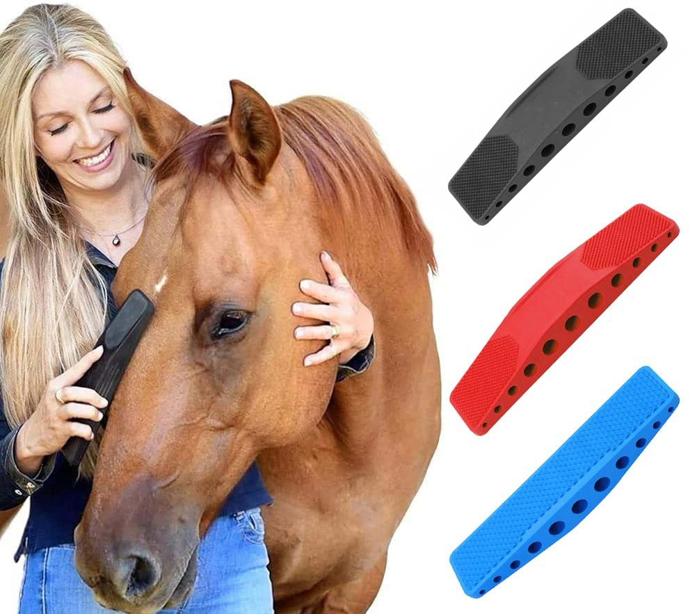 6-in-1 Horse Grooming Brush for Bathing & Massage