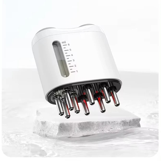 Scalp Oil Applicator Comb with Red Light, 6ml Dosing