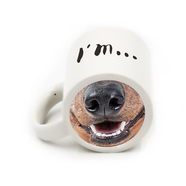 Pig Nose Mug: Funny Snout Coffee Cup Gift for Friends