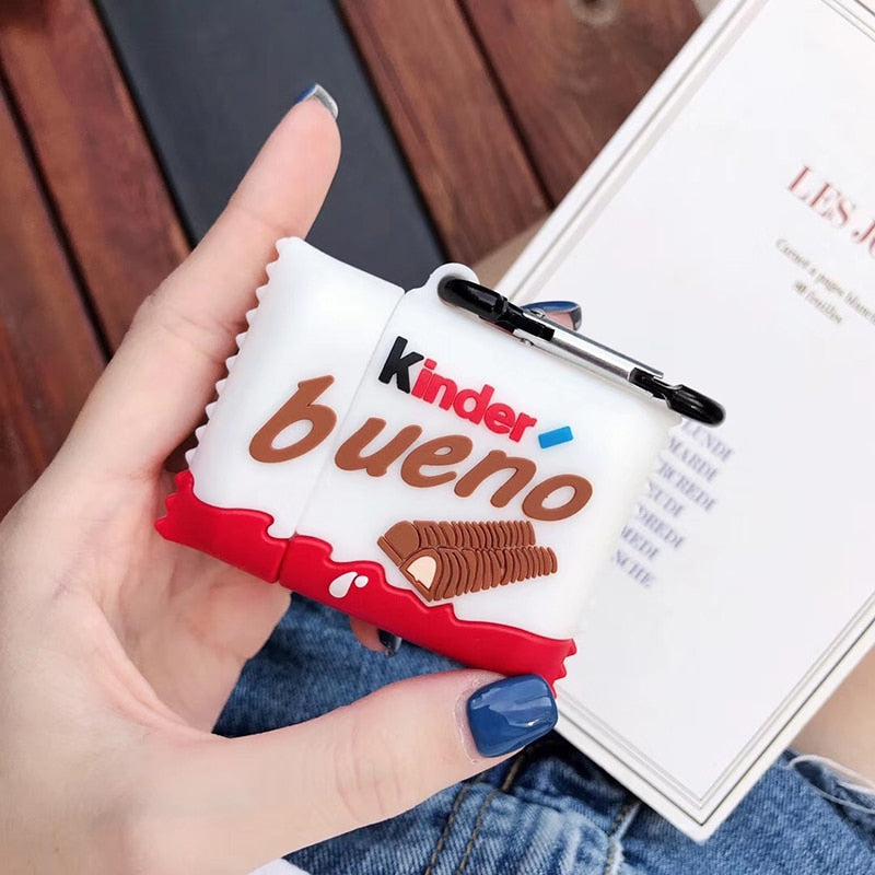 Kinder Bueno AirPods Case Cover, Soft Silicone Protector