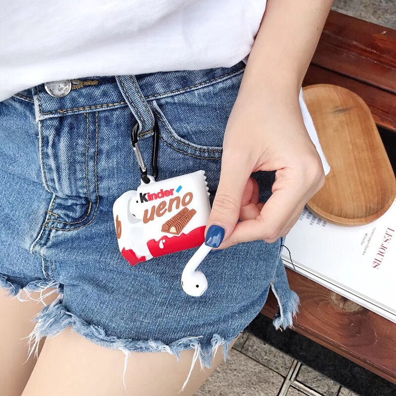 Kinder Bueno AirPods Case Cover, Soft Silicone Protector