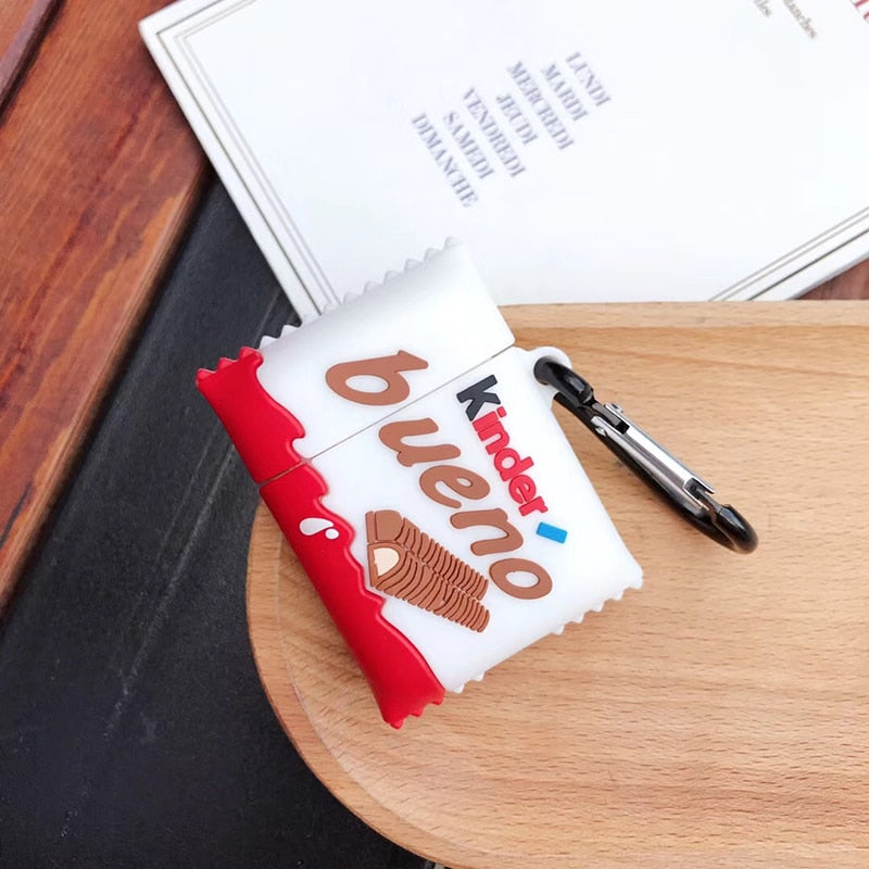 Kinder Bueno AirPods Case Cover, Soft Silicone Protector