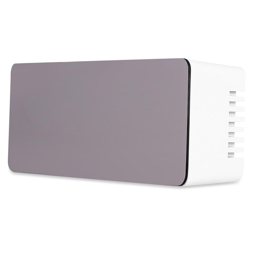 Mirror LED Alarm Clock With Clear Nighttime Display