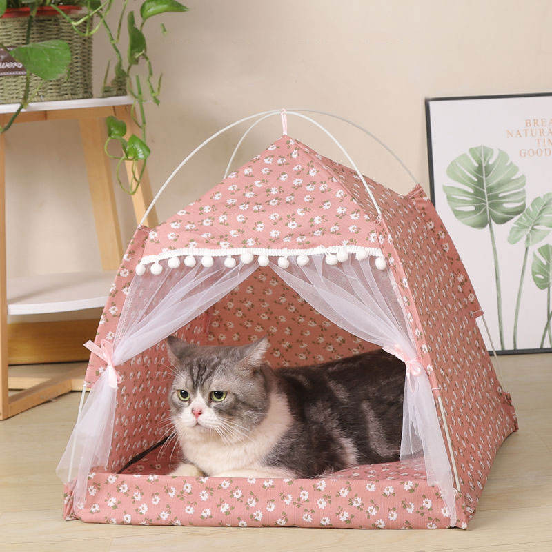 Pet Teepee Tent Bed for Cozy Indoor Sleeping Nooks