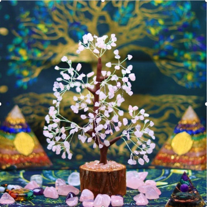 Crystal Fortune Tree Decor for Sparkling Desktop Spaces