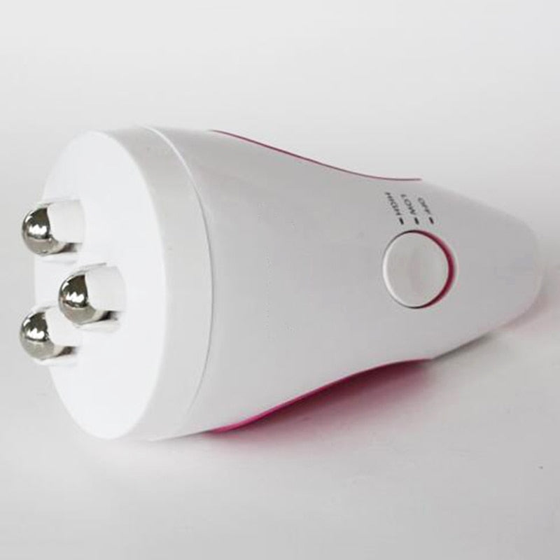 V-Line Facial Massager with Rotating Rollers at Home