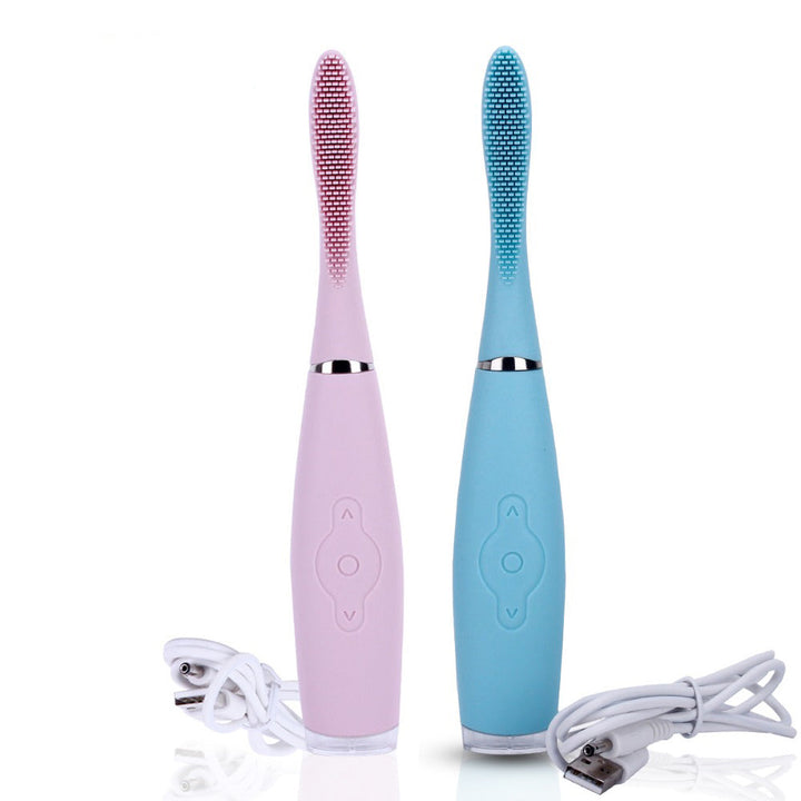 Silicone Sonic Electric Toothbrush, Waterproof IPX7
