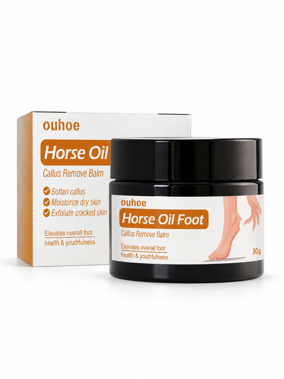 Horse Oil Foot Balm — Soften Calluses & Repair Heels