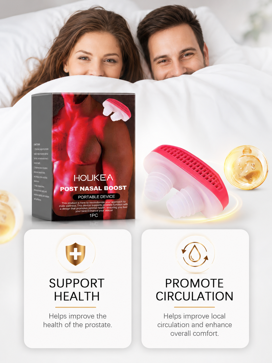 Prostate Support Massager — Boost Circulation & Male Vitality