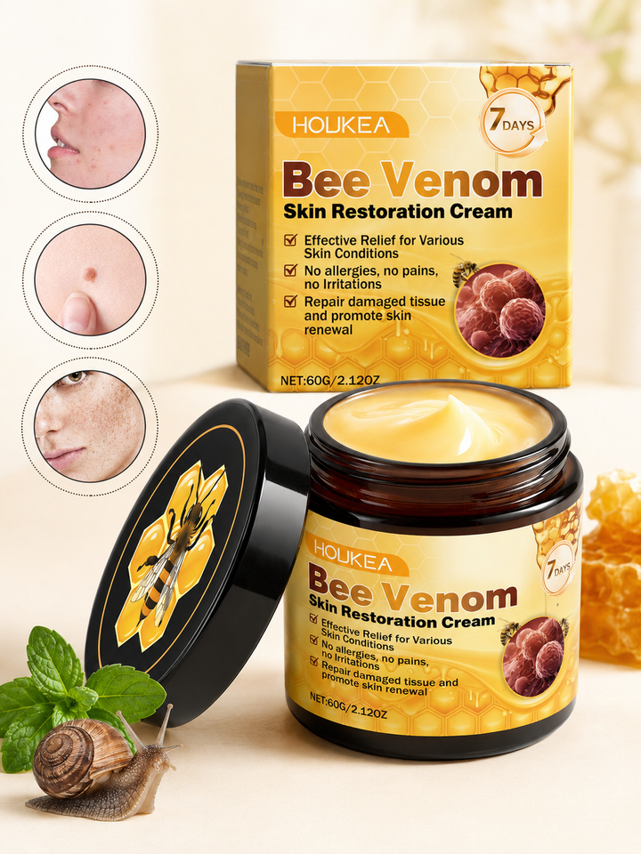 Houkea Bee Venom Repair Cream — 7-Day Skin Restoration