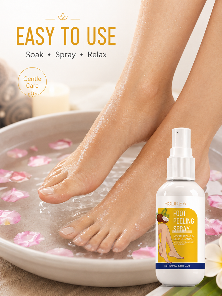 Houkea Foot Peeling Spray — Exfoliate & Moisturize
