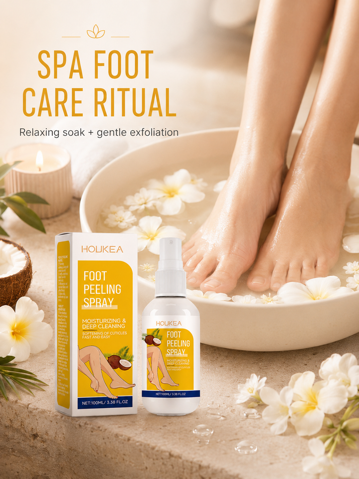 Houkea Foot Peeling Spray — Exfoliate & Moisturize