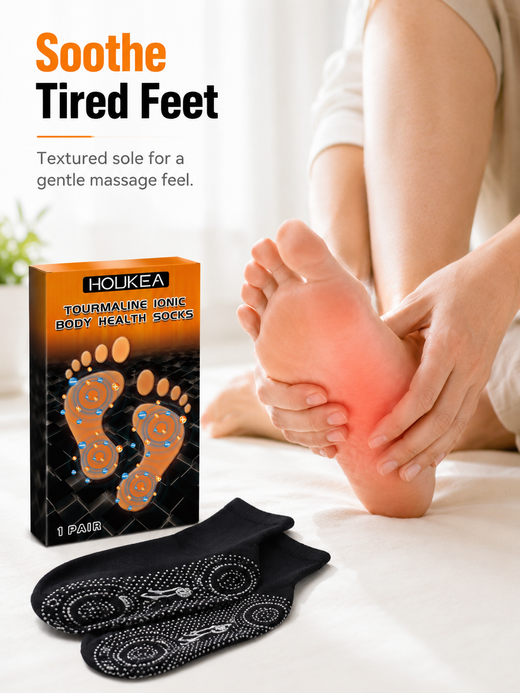 Tourmaline Ionic Thermal Socks — Warmth & Muscle Relief