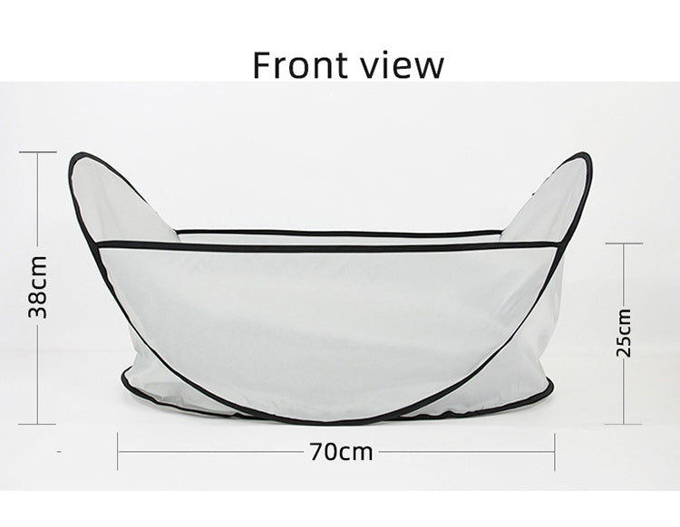 Pet Grooming Bib That Traps Loose Hair Mess